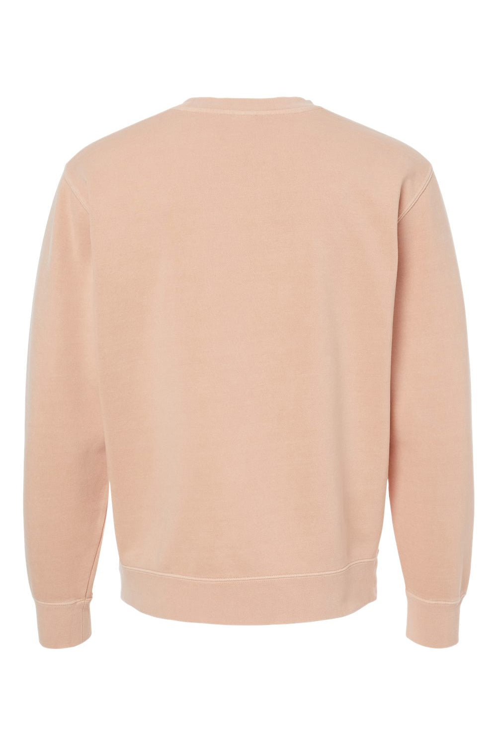 Independent Trading Company PRM3500 Mens Pigment Dyed Crewneck Sweatshirt Dusty Pink Flat Back