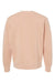 Independent Trading Company PRM3500 Mens Pigment Dyed Crewneck Sweatshirt Dusty Pink Flat Back