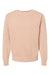 Independent Trading Company PRM3500 Mens Pigment Dyed Crewneck Sweatshirt Dusty Pink Flat Front