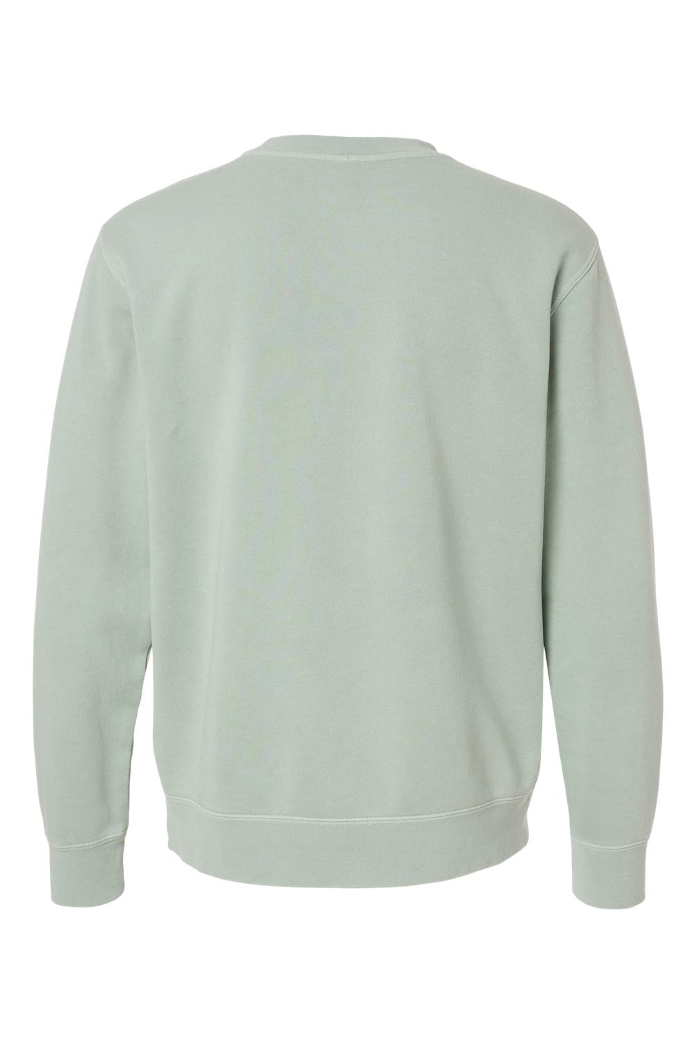 Independent Trading Co. PRM3500 Mens Pigment Dyed Crewneck Sweatshirt Sage Green Flat Back