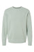 Independent Trading Company PRM3500 Mens Pigment Dyed Crewneck Sweatshirt Sage Green Flat Front