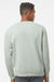Independent Trading Company PRM3500 Mens Pigment Dyed Crewneck Sweatshirt Sage Green Model Back