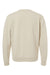 Independent Trading Company PRM3500 Mens Pigment Dyed Crewneck Sweatshirt Ivory Flat Back