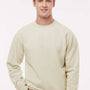 Independent Trading Company Mens Pigment Dyed Crewneck Sweatshirt - Ivory
