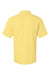 Paragon 100 Mens Saratoga Performance Mini Mesh Short Sleeve Polo Shirt Butter Yellow Flat Back