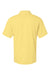 Paragon 100 Mens Saratoga Performance Moisture Wicking Mini Mesh Short Sleeve Polo Shirt Butter Yellow Flat Back