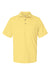 Paragon 100 Mens Saratoga Performance Moisture Wicking Mini Mesh Short Sleeve Polo Shirt Butter Yellow Flat Front
