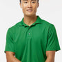 Paragon Mens Saratoga Performance Moisture Wicking Mini Mesh Short Sleeve Polo Shirt - Kelly Green