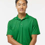 Paragon Mens Saratoga Performance Moisture Wicking Mini Mesh Short Sleeve Polo Shirt - Kelly Green - NEW