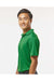 Paragon 100 Mens Saratoga Performance Mini Mesh Short Sleeve Polo Shirt Kelly Green Model Side