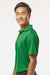 Paragon 100 Mens Saratoga Performance Moisture Wicking Mini Mesh Short Sleeve Polo Shirt Kelly Green Model Side