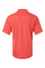 Paragon 100 Mens Saratoga Performance Mini Mesh Short Sleeve Polo Shirt Melon Flat Back