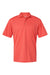Paragon 100 Mens Saratoga Performance Moisture Wicking Mini Mesh Short Sleeve Polo Shirt Melon Flat Front