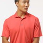 Paragon Mens Saratoga Performance Moisture Wicking Mini Mesh Short Sleeve Polo Shirt - Melon