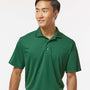 Paragon Mens Saratoga Performance Moisture Wicking Mini Mesh Short Sleeve Polo Shirt - Hunter Green - NEW