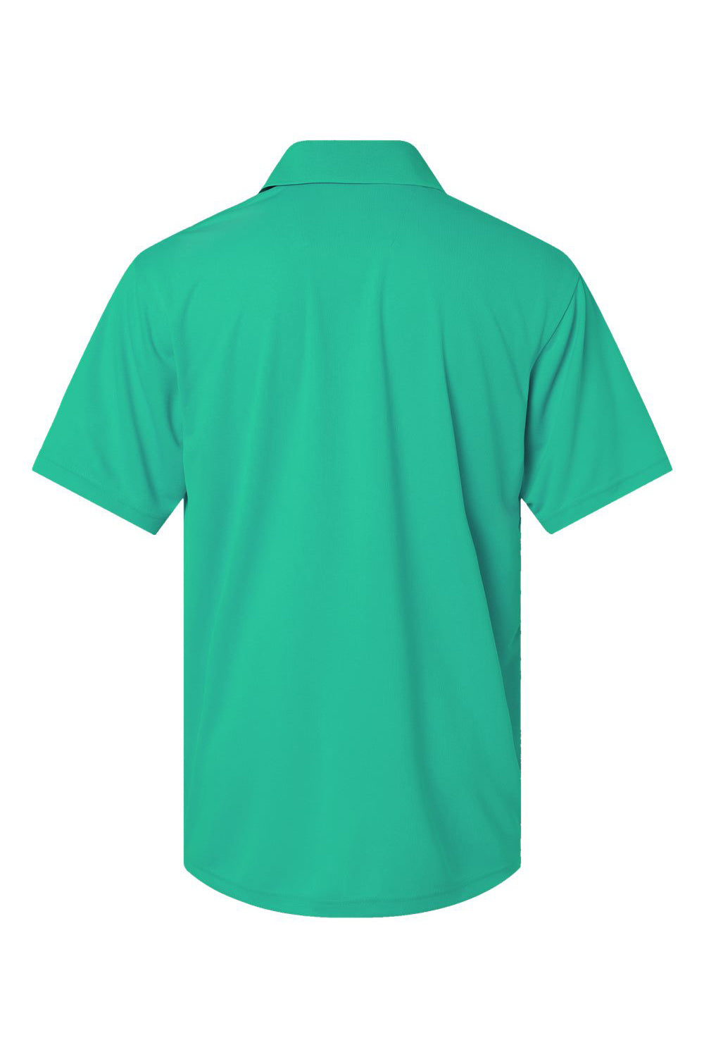 Paragon 100 Mens Saratoga Performance Moisture Wicking Mini Mesh Short Sleeve Polo Shirt Seagreen Flat Back