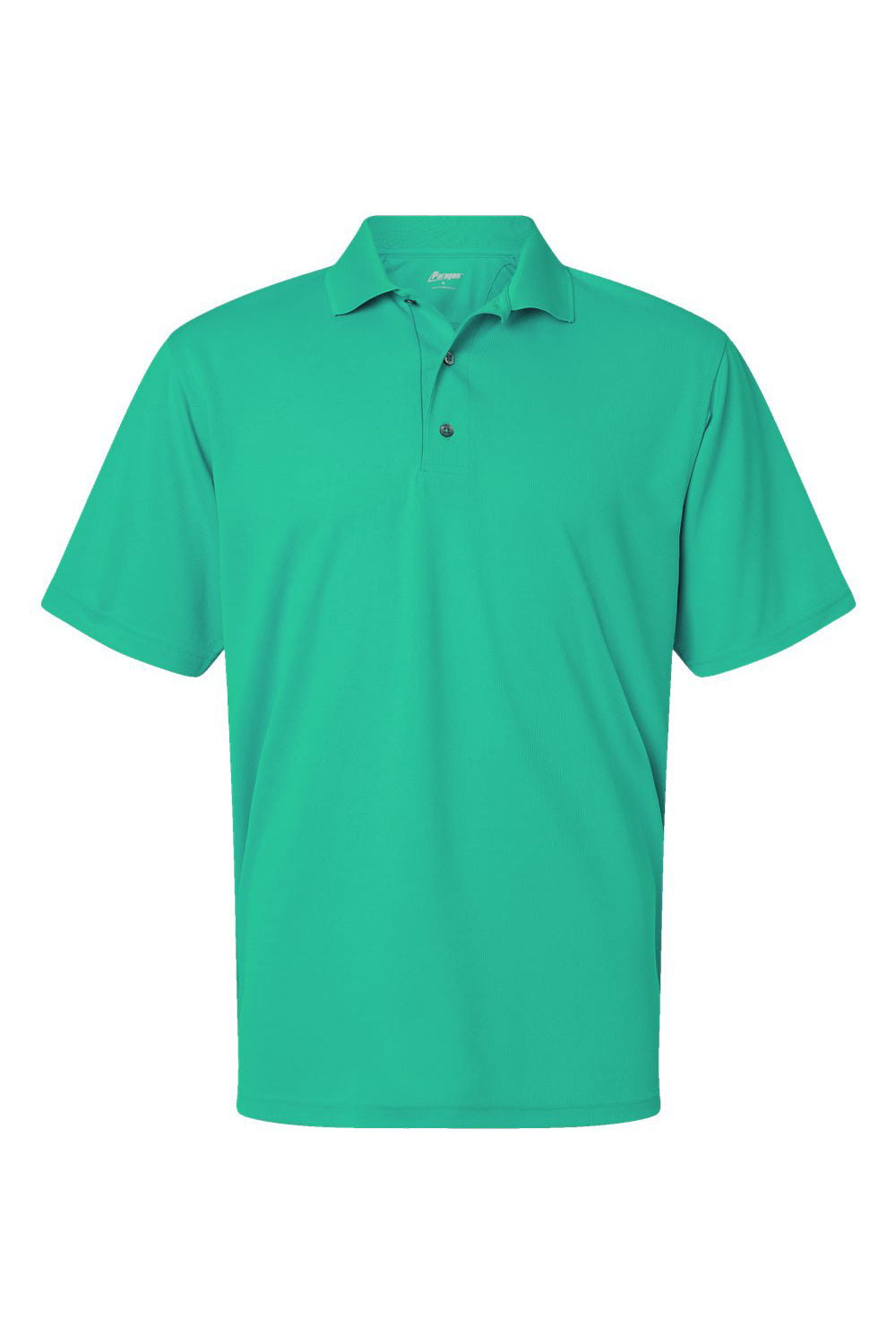 Paragon 100 Mens Saratoga Performance Moisture Wicking Mini Mesh Short Sleeve Polo Shirt Seagreen Flat Front