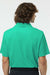 Paragon 100 Mens Saratoga Performance Moisture Wicking Mini Mesh Short Sleeve Polo Shirt Seagreen Model Back