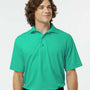 Paragon Mens Saratoga Performance Moisture Wicking Mini Mesh Short Sleeve Polo Shirt - Seagreen - NEW