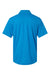 Paragon 100 Mens Saratoga Performance Mini Mesh Short Sleeve Polo Shirt Turquoise Blue Flat Back