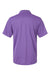 Paragon 100 Mens Saratoga Performance Moisture Wicking Mini Mesh Short Sleeve Polo Shirt Grape Purple Flat Back