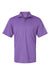 Paragon 100 Mens Saratoga Performance Mini Mesh Short Sleeve Polo Shirt Grape Purple Flat Front