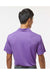 Paragon 100 Mens Saratoga Performance Mini Mesh Short Sleeve Polo Shirt Grape Purple Model Back