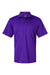 Paragon 100 Mens Saratoga Performance Moisture Wicking Mini Mesh Short Sleeve Polo Shirt Purple Flat Front