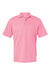 Paragon 100 Mens Saratoga Performance Mini Mesh Short Sleeve Polo Shirt Charity Pink Flat Front