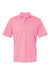 Paragon 100 Mens Saratoga Performance Moisture Wicking Mini Mesh Short Sleeve Polo Shirt Charity Pink Flat Front