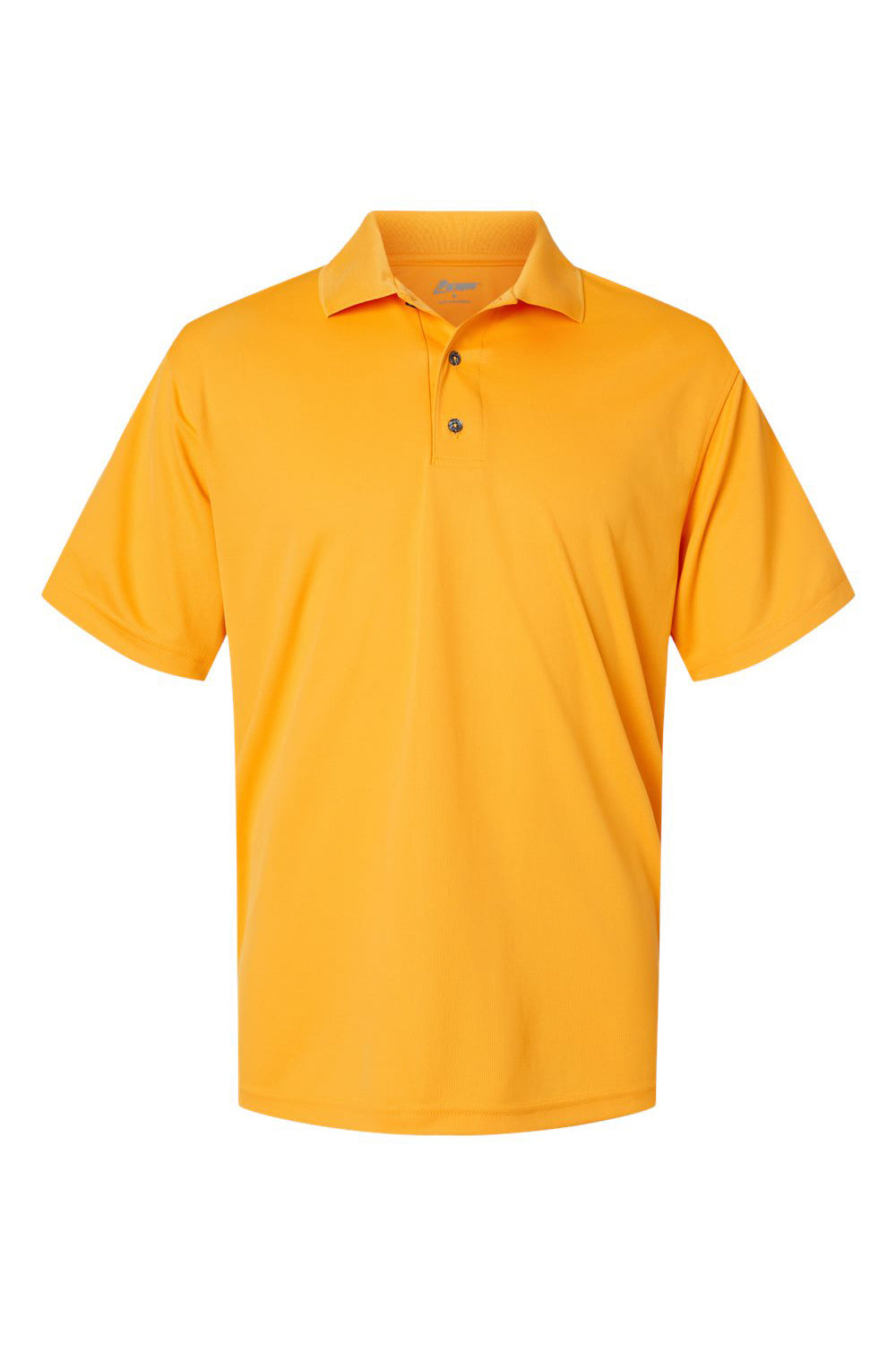 Paragon 100 Mens Saratoga Performance Mini Mesh Short Sleeve Polo Shirt Gold Flat Front