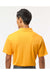 Paragon 100 Mens Saratoga Performance Mini Mesh Short Sleeve Polo Shirt Gold Model Back