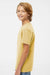 SoftShirts 402 Youth Organic Short Sleeve Crewneck T-Shirt Wheat Yellow Model Side