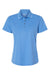 Paragon 104 Womens Saratoga Performance Mini Mesh Short Sleeve Polo Shirt Bimini Blue Flat Front