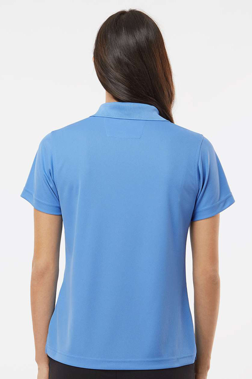 Paragon 104 Womens Saratoga Performance Moisture Wicking Mini Mesh Short Sleeve Polo Shirt Bimini Blue Model Back