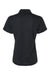 Paragon 104 Womens Saratoga Performance Mini Mesh Short Sleeve Polo Shirt Black Flat Back