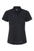 Paragon 104 Womens Saratoga Performance Mini Mesh Short Sleeve Polo Shirt Black Flat Front