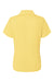 Paragon 104 Womens Saratoga Performance Moisture Wicking Mini Mesh Short Sleeve Polo Shirt Butter Yellow Flat Back