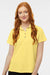 Paragon 104 Womens Saratoga Performance Moisture Wicking Mini Mesh Short Sleeve Polo Shirt Butter Yellow Model Front
