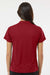 Paragon 104 Womens Saratoga Performance Moisture Wicking Mini Mesh Short Sleeve Polo Shirt Cardinal Red Model Back