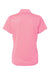 Paragon 104 Womens Saratoga Performance Mini Mesh Short Sleeve Polo Shirt Charity Pink Flat Back