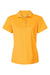 Paragon 104 Womens Saratoga Performance Moisture Wicking Mini Mesh Short Sleeve Polo Shirt Gold Flat Front