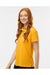 Paragon 104 Womens Saratoga Performance Mini Mesh Short Sleeve Polo Shirt Gold Model Side