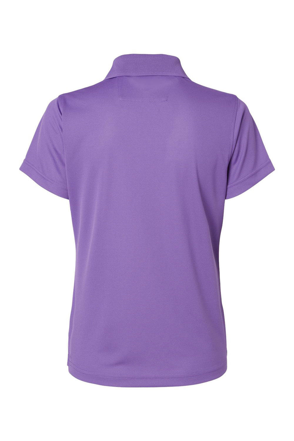 Paragon 104 Womens Saratoga Performance Moisture Wicking Mini Mesh Short Sleeve Polo Shirt Grape Purple Flat Back