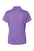 Paragon 104 Womens Saratoga Performance Moisture Wicking Mini Mesh Short Sleeve Polo Shirt Grape Purple Flat Back