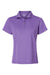 Paragon 104 Womens Saratoga Performance Mini Mesh Short Sleeve Polo Shirt Grape Purple Flat Front