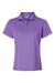 Paragon 104 Womens Saratoga Performance Moisture Wicking Mini Mesh Short Sleeve Polo Shirt Grape Purple Flat Front