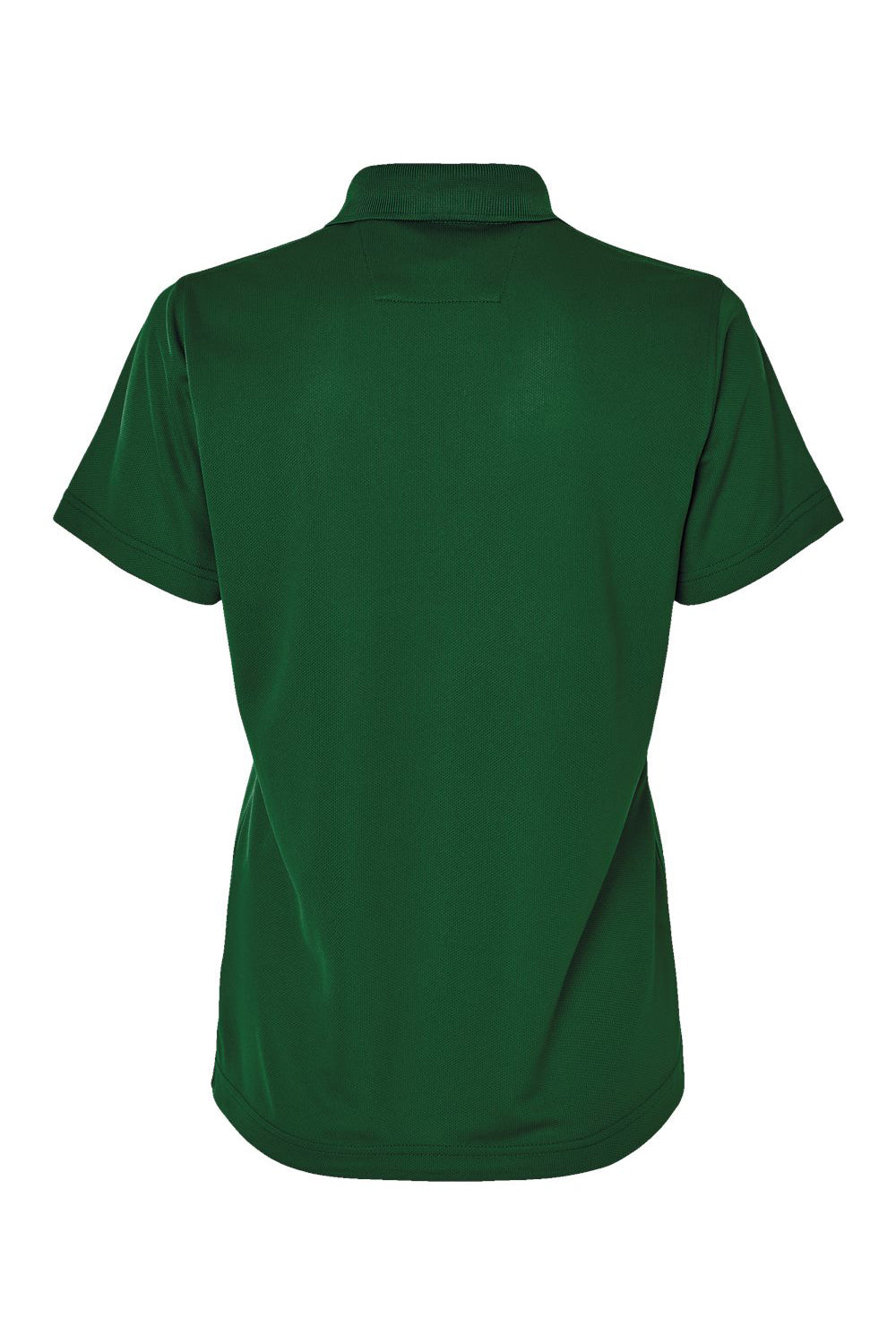 Paragon 104 Womens Saratoga Performance Mini Mesh Short Sleeve Polo Shirt Hunter Green Flat Back