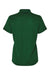 Paragon 104 Womens Saratoga Performance Moisture Wicking Mini Mesh Short Sleeve Polo Shirt Hunter Green Flat Back
