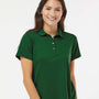 Paragon Womens Saratoga Performance Moisture Wicking Mini Mesh Short Sleeve Polo Shirt - Hunter Green - NEW